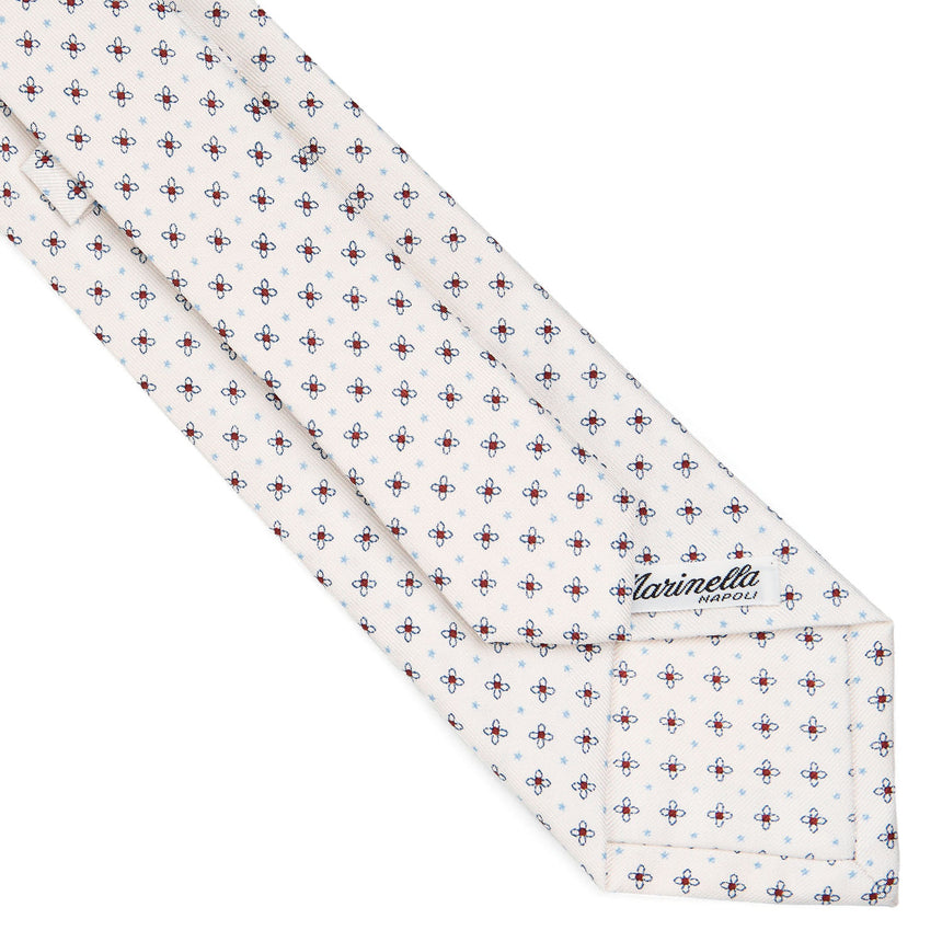 WHITE SARTORIAL CLASSIC SILK TIE