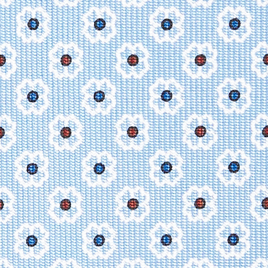 CRAVATTA SARTORIALE CLASSICA IN SETA AZZURRA