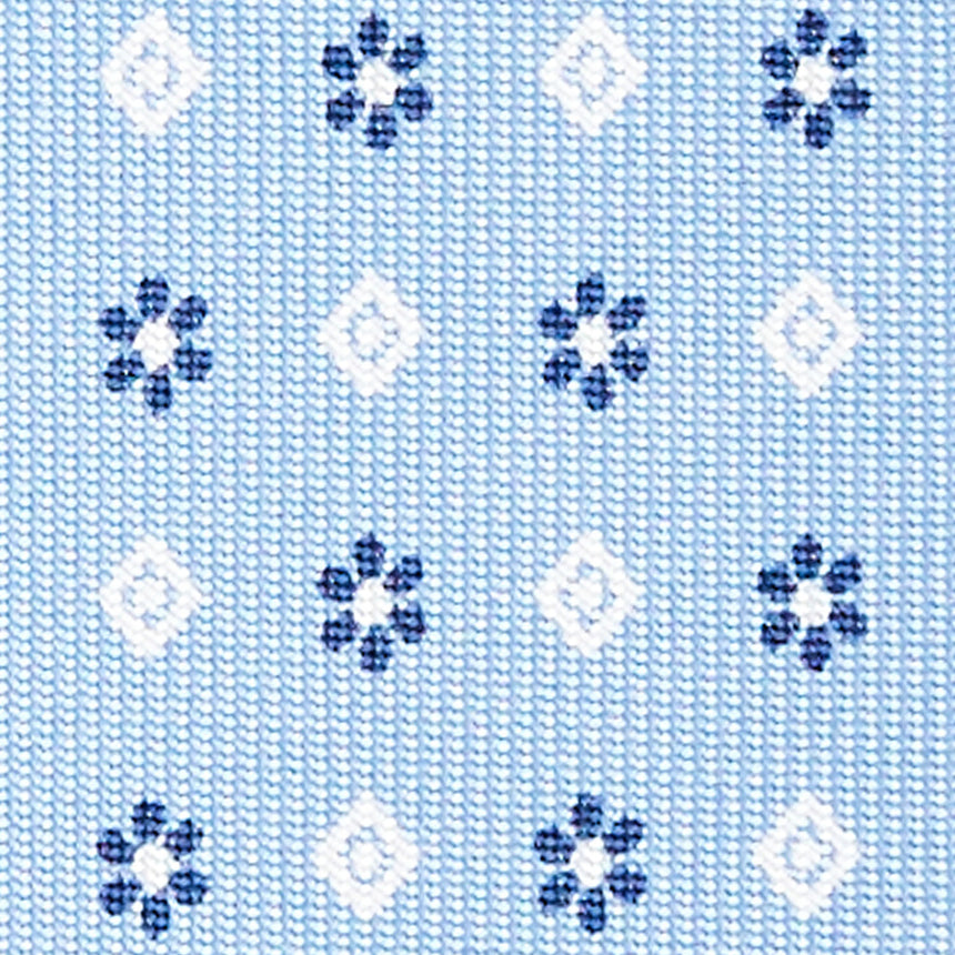 CRAVATTA SARTORIALE CLASSICA IN SETA AZZURRA
