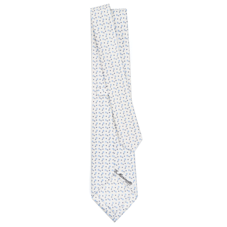 WHITE SARTORIAL CLASSIC SILK TIE