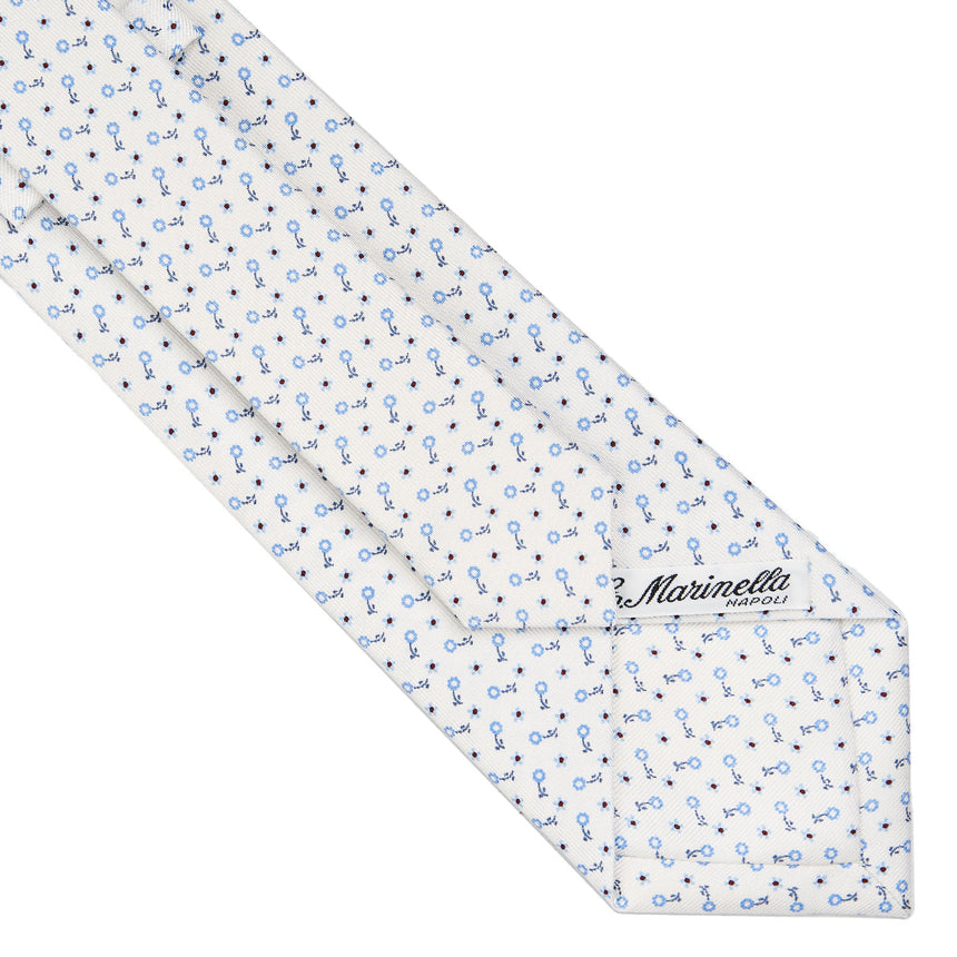 WHITE SARTORIAL CLASSIC SILK TIE