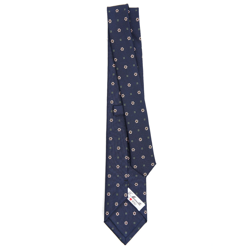 BLUE LADY SILK PRINTED TIE 7 CM
