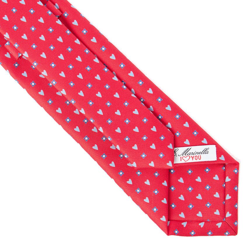 RED SARTORIAL CLASSIC SILK TIE