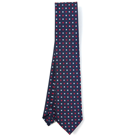 CRAVATTA SARTORIALE CLASSICA IN SETA BLU SCURO