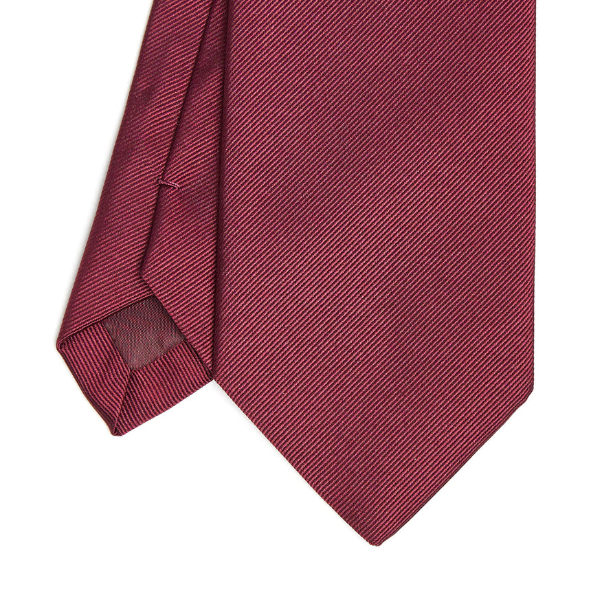 BURGUNDY SARTORIAL JACQUARD SILK TIE
