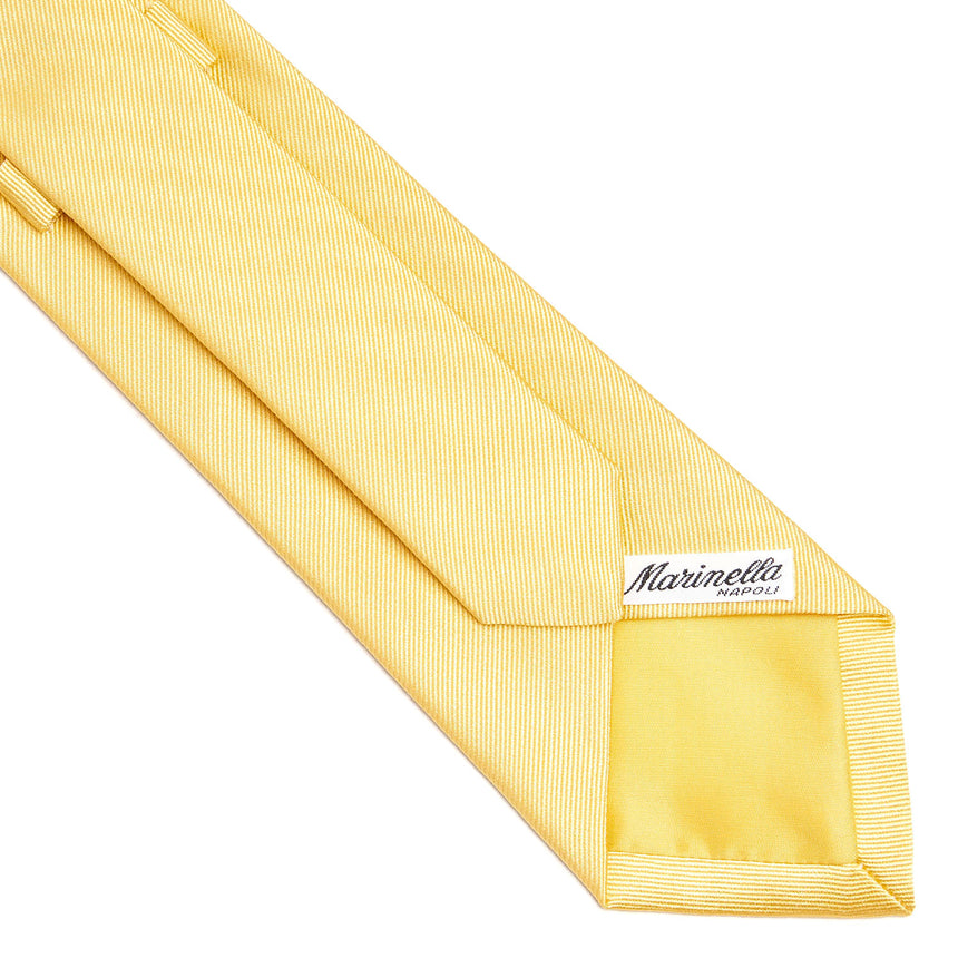 YELLOW SARTORIAL JACQUARD SILK TIE