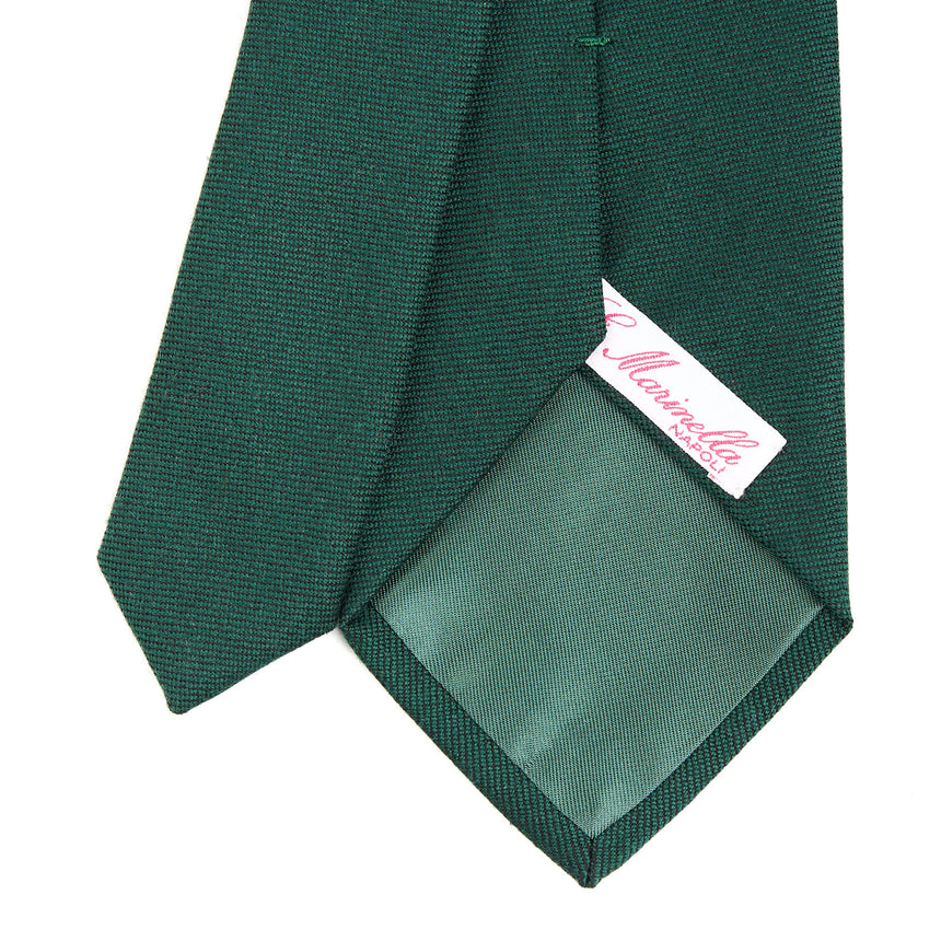 CRAVATTA DONNA IN LANA VERDE SCURO