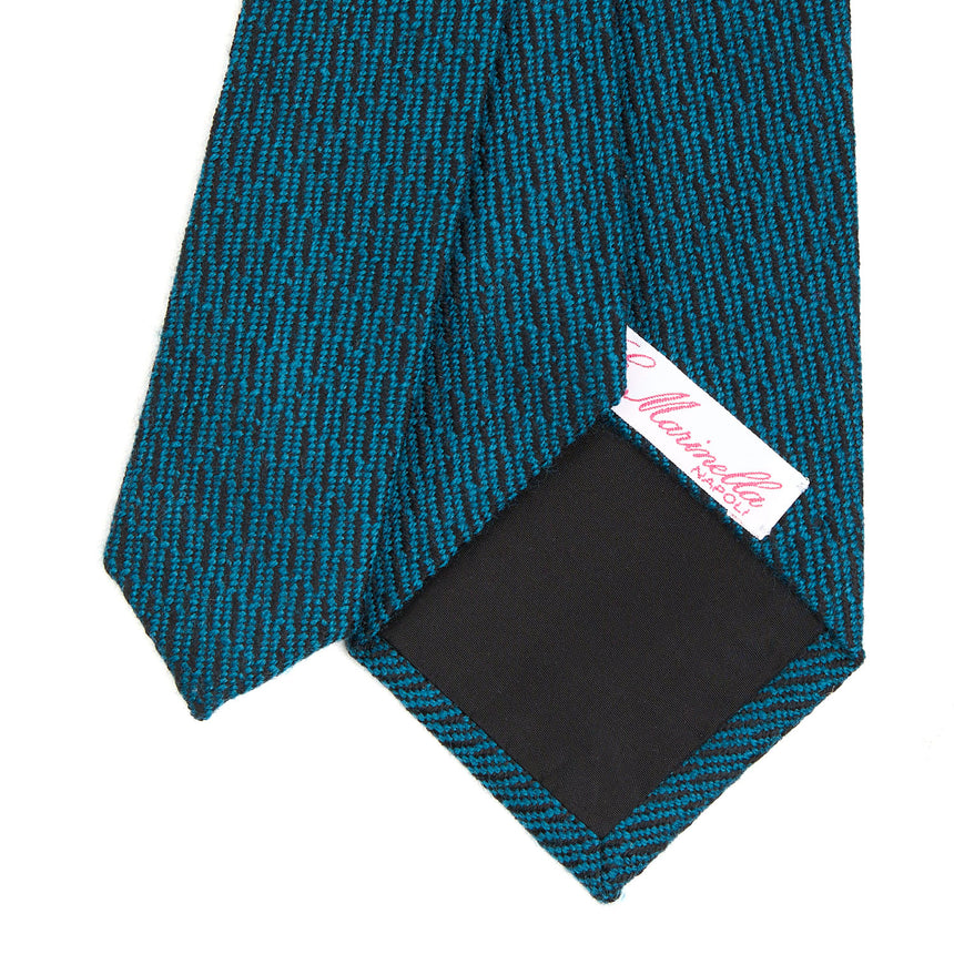 CRAVATTA DONNA IN LANA VERDE SCURO 