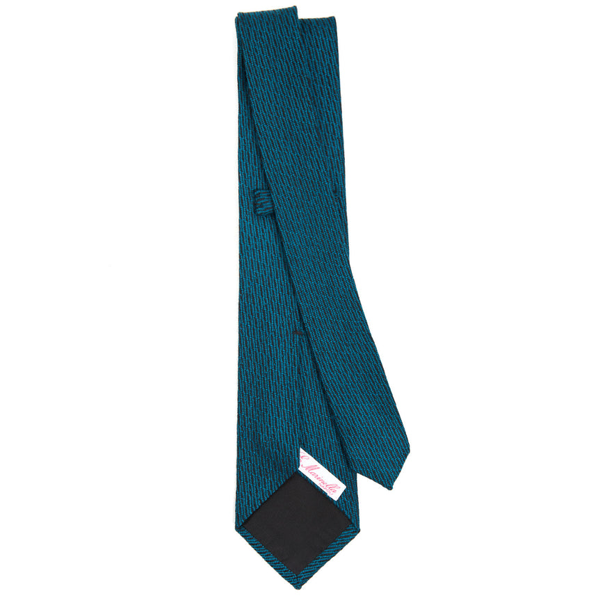 CRAVATTA DONNA IN LANA VERDE SCURO 