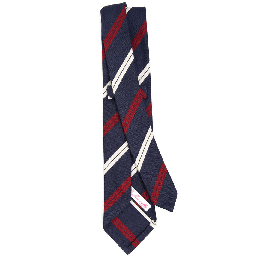 CRAVATTA DONNA IN LANA BLU SCURO