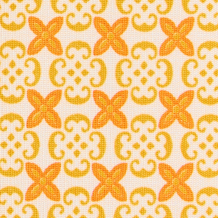 YELLOW CLASSIC LADY PRINTED SILK TIE