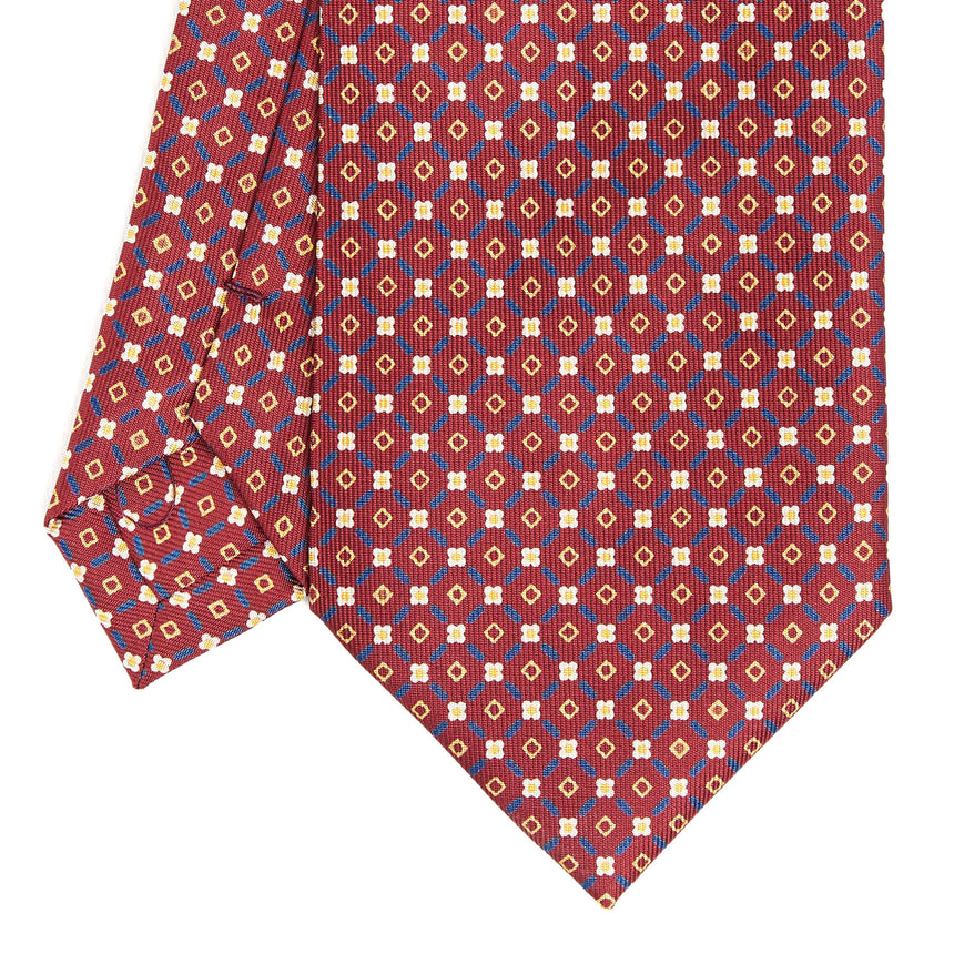 CRAVATTA SARTORIALE EXTRA LONG IN SETA BORDEAUX