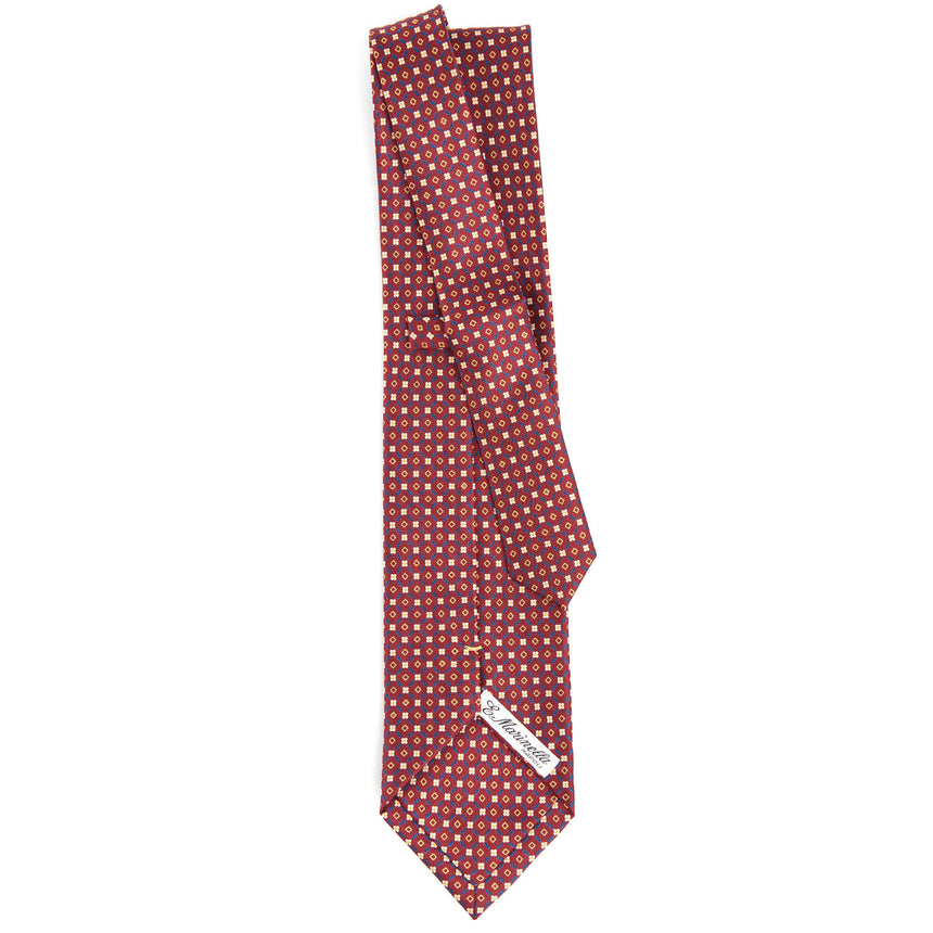 CRAVATTA SARTORIALE EXTRA LONG IN SETA BORDEAUX
