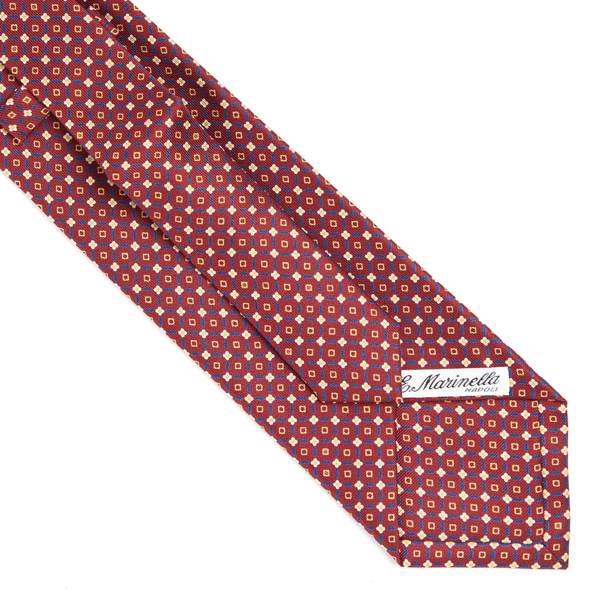 CRAVATTA SARTORIALE EXTRA LONG IN SETA BORDEAUX