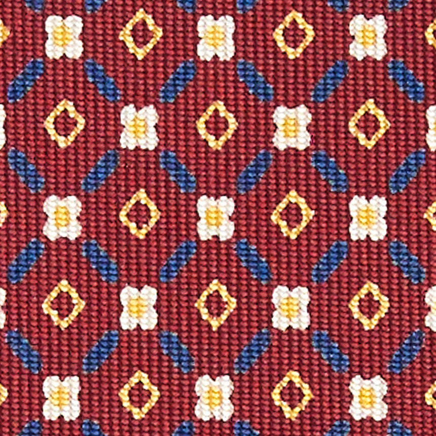 CRAVATTA SARTORIALE EXTRA LONG IN SETA BORDEAUX