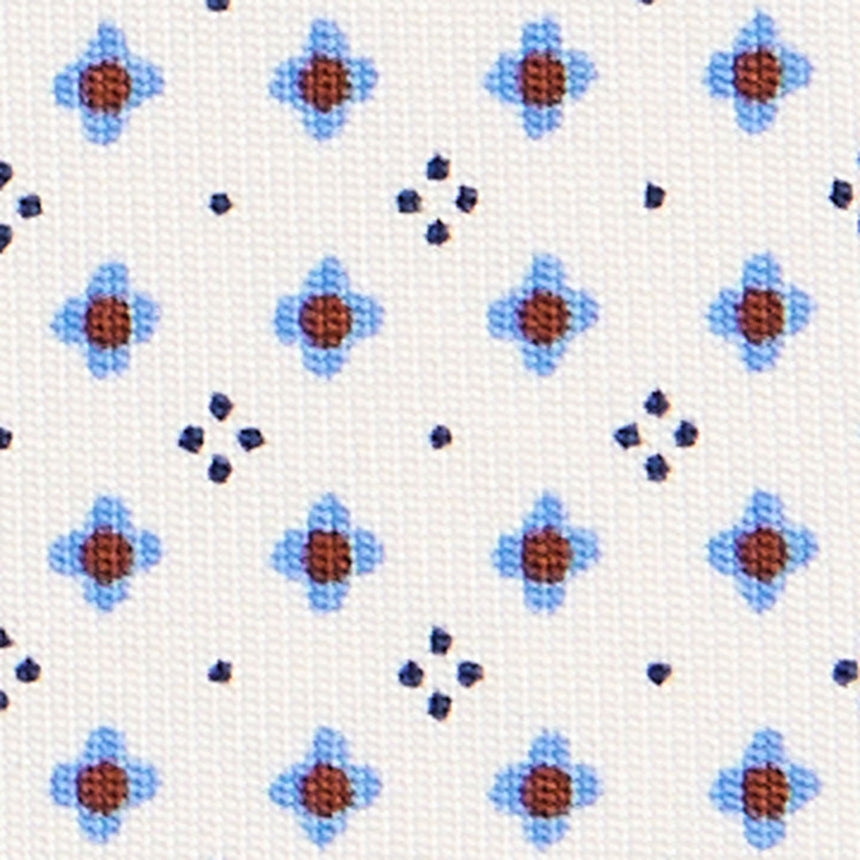 WHITE EXTRA LONG SARTORIAL SILK TIE