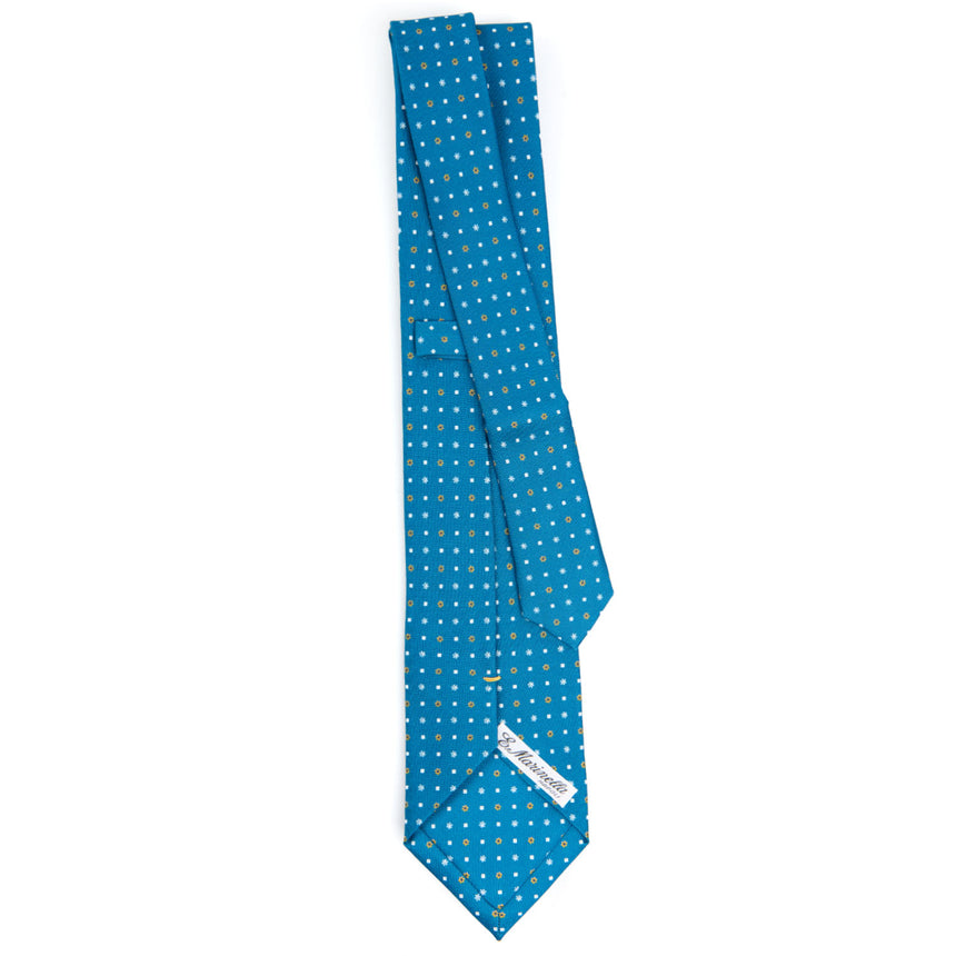 MID BLUE EXTRA LONG SARTORIAL SILK TIE