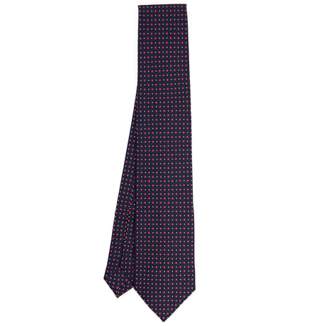 CRAVATTA SARTORIALE EXTRA LONG IN SETA BLU SCURO