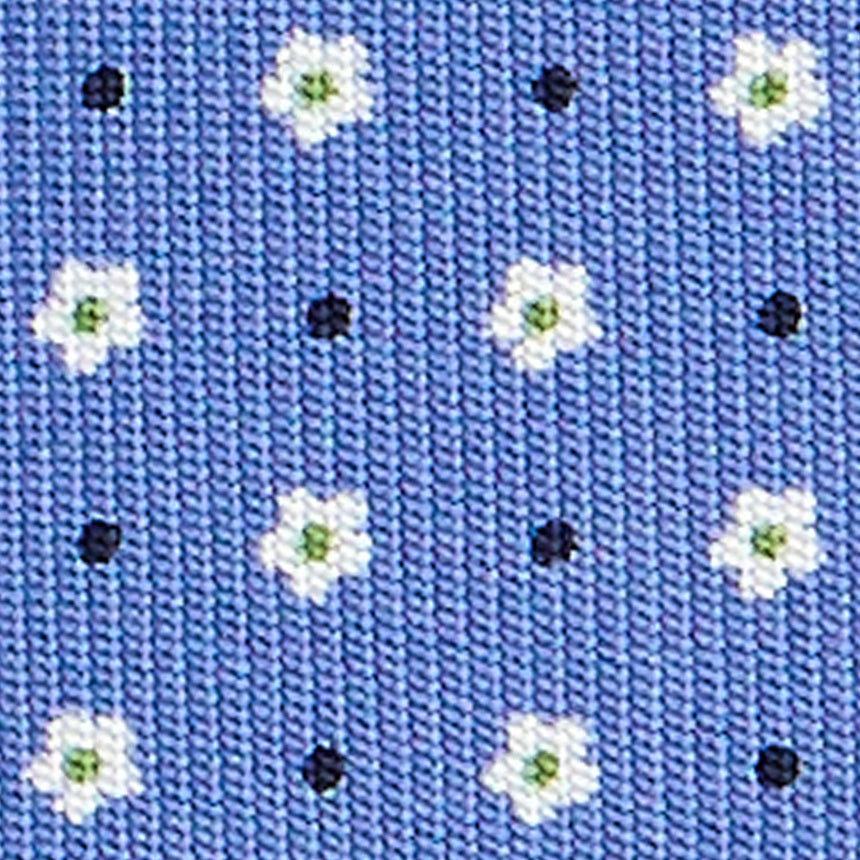 CRAVATTA SARTORIALE EXTRA LONG IN SETA AZZURRO POLVERE