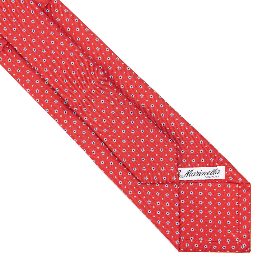red_extra_long_sartorial_silk_tie_small_flower_pattern_fabric_pattern_detail