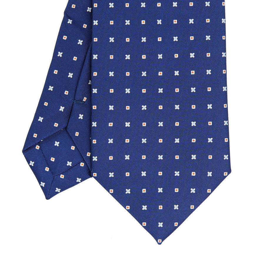 CRAVATTA SARTORIALE EXTRA LONG IN SETA BLU