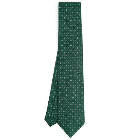 CRAVATTA SARTORIALE EXTRA LONG IN SETA VERDE MEDIO