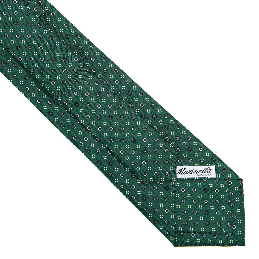 dark_green_extra_long_sartorial_silk_tie_small_flower_pattern_fabric_pattern_detail