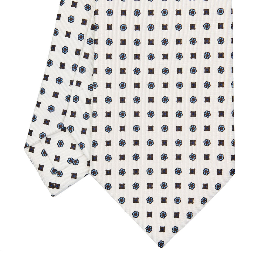 WHITE EXTRA LONG SARTORIAL SILK TIE