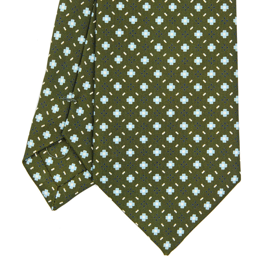 OLIVE GREEN EXTRA LONG SARTORIAL SILK TIE