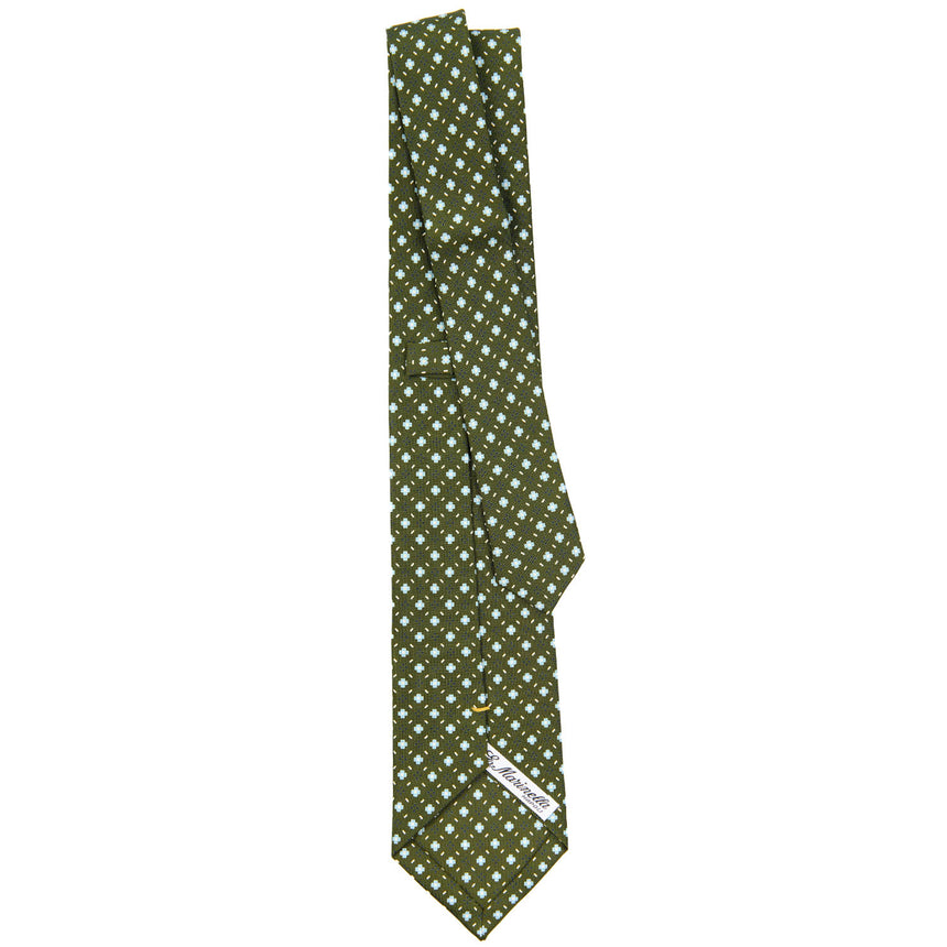 OLIVE GREEN EXTRA LONG SARTORIAL SILK TIE