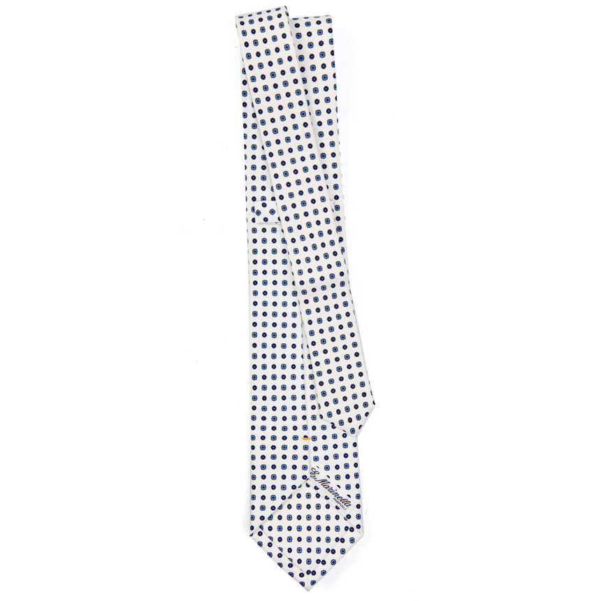 WHITE EXTRA LONG SARTORIAL SILK TIE