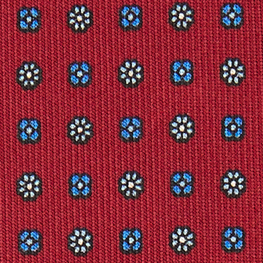 CRAVATTA SARTORIALE EXTRA LONG IN SETA BORDEAUX