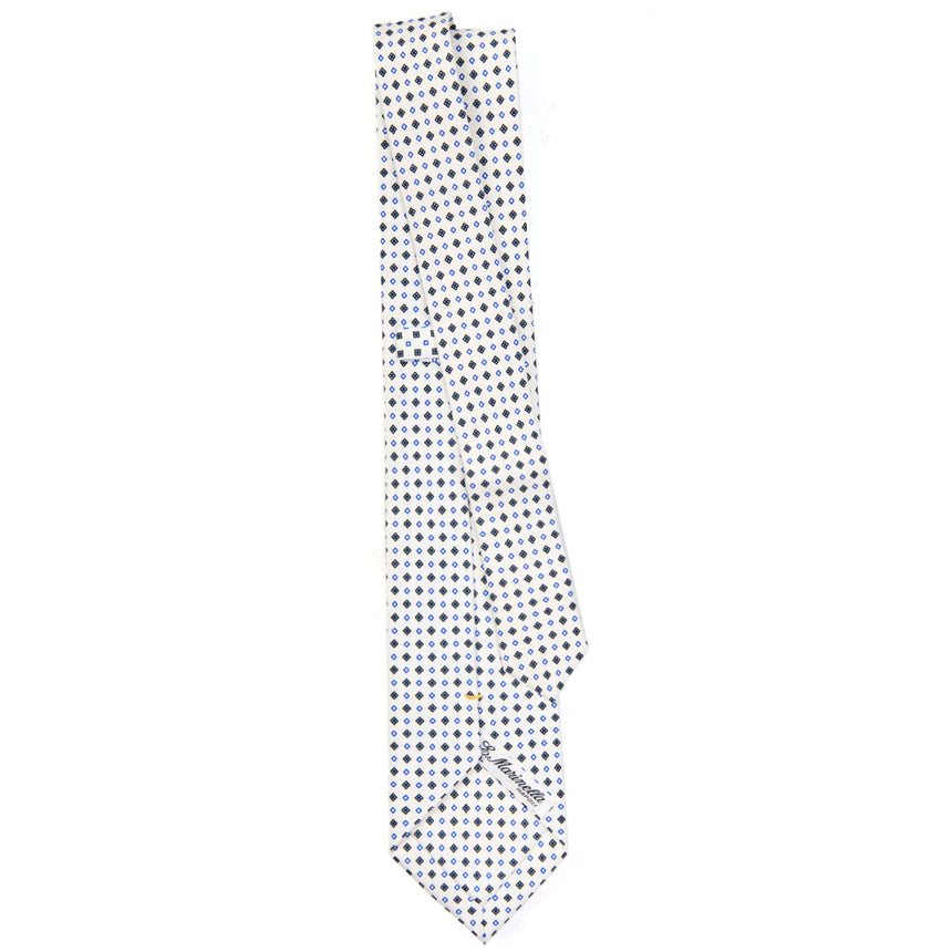 WHITE EXTRA LONG SARTORIAL SILK TIE