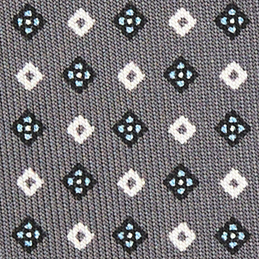 CRAVATTA SARTORIALE EXTRA LONG IN SETA GRIGIO SCURO