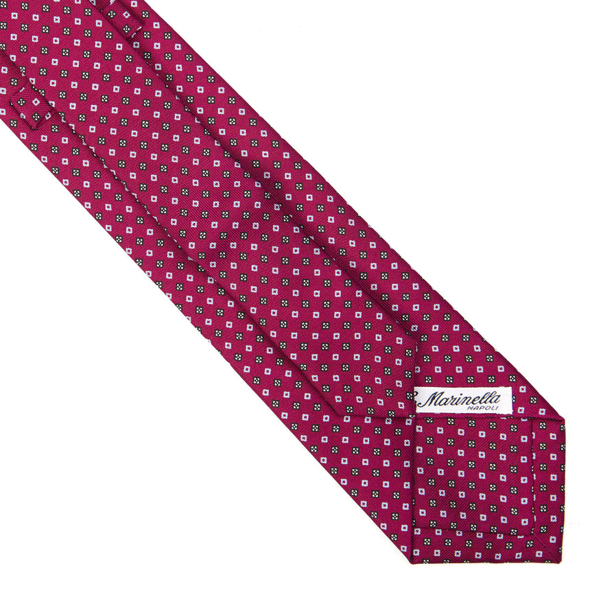 CRAVATTA SARTORIALE EXTRA LONG IN SETA BORDEAUX