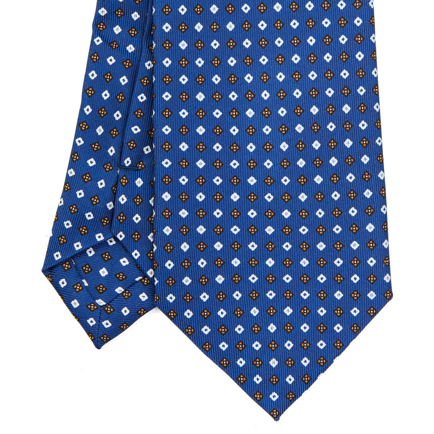 CRAVATTA SARTORIALE EXTRA LONG IN SETA BLU 