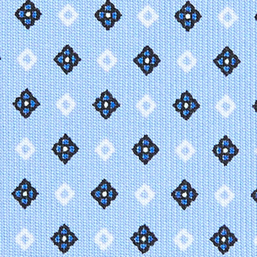 CRAVATTA SARTORIALE EXTRA LONG IN SETA AZZURRA
