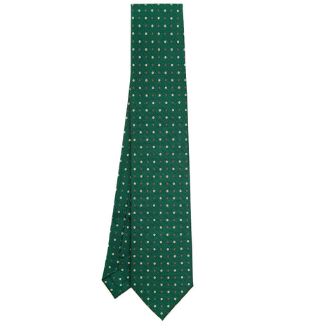 CRAVATTA SARTORIALE EXTRA LONG IN SETA VERDE SCURO