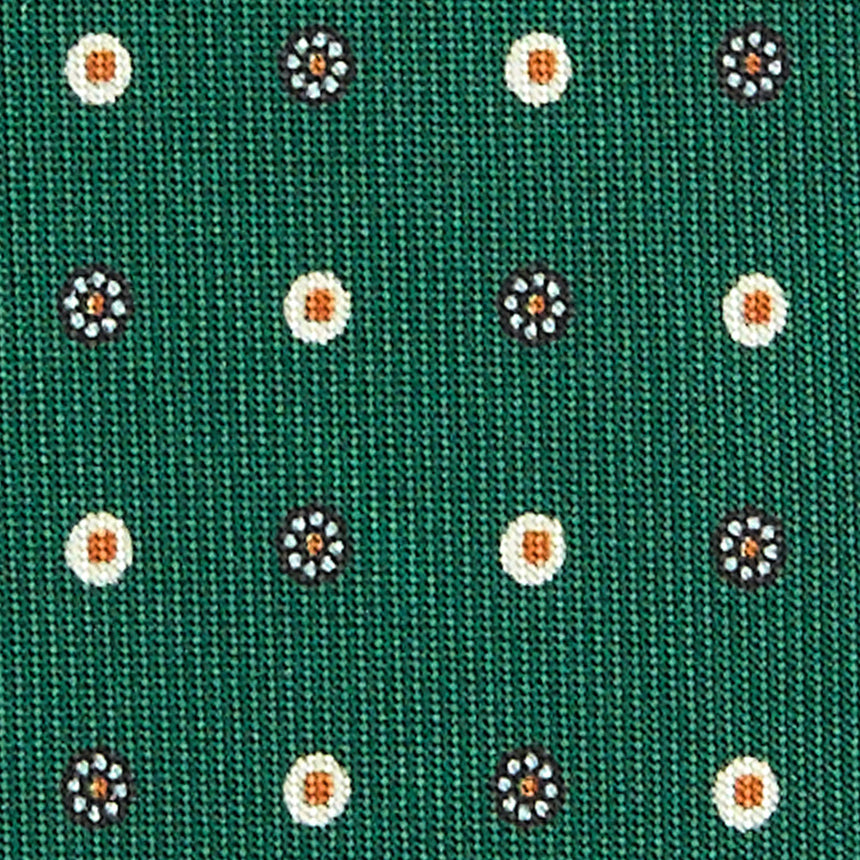 CRAVATTA SARTORIALE EXTRA LONG IN SETA VERDE SCURO