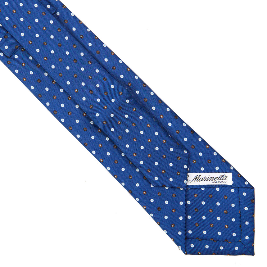 CRAVATTA SARTORIALE EXTRA LONG IN SETA BLU 