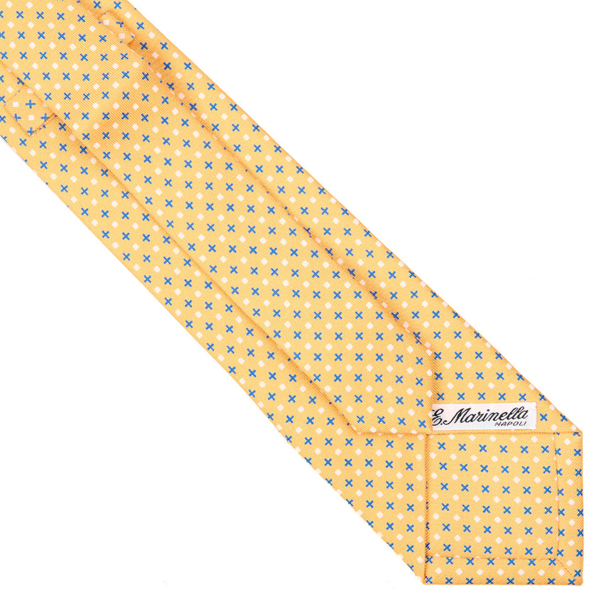 CRAVATTA SARTORIALE EXTRA LONG IN SETA GIALLA