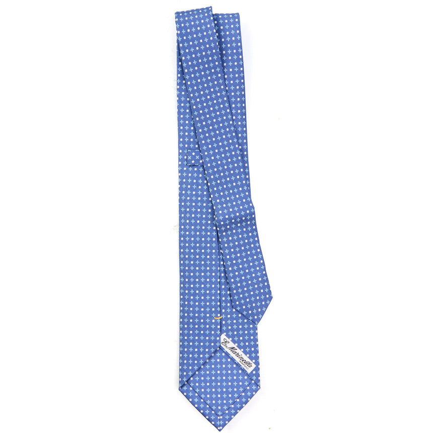 CRAVATTA SARTORIALE EXTRA LONG IN SETA AZZURRO POLVERE
