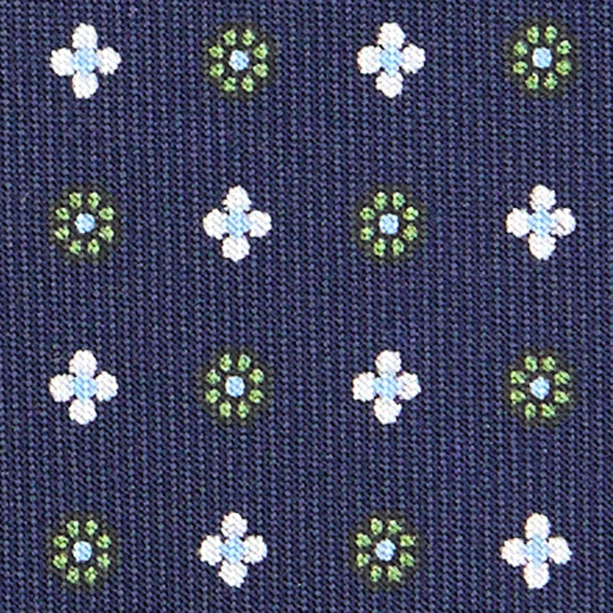 CRAVATTA SARTORIALE EXTRA LONG IN SETA BLU SCURO