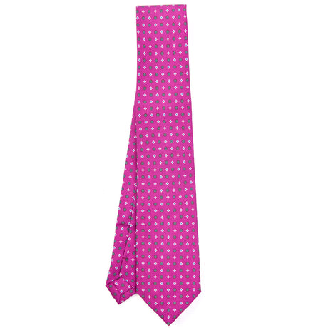 CRAVATTA SARTORIALE EXTRA LONG IN SETA FUCSIA