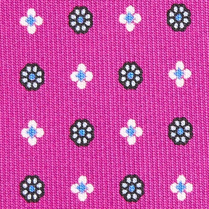 CRAVATTA SARTORIALE EXTRA LONG IN SETA FUCSIA