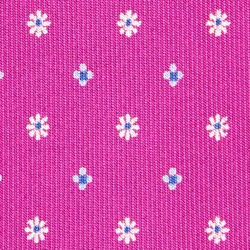 CRAVATTA SARTORIALE EXTRA LONG IN SETA FUCSIA