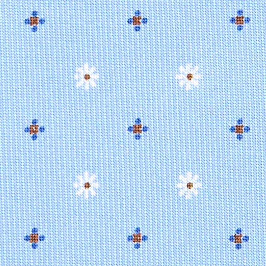 CRAVATTA SARTORIALE EXTRA LONG IN SETA AZZURRA