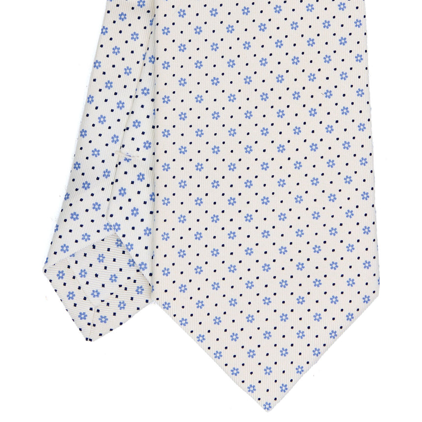 WHITE EXTRA LONG SARTORIAL SILK TIE