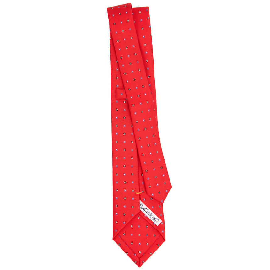 RED EXTRA LONG SARTORIAL SILK TIE