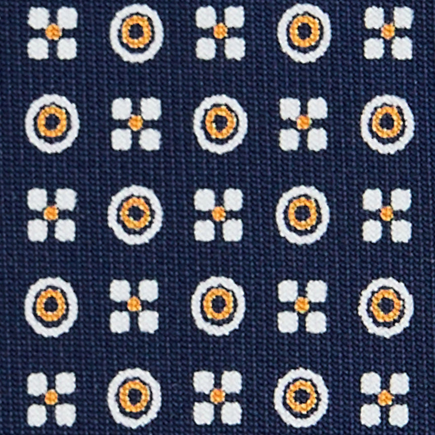 CRAVATTA SARTORIALE EXTRA LONG IN SETA BLU SCURO